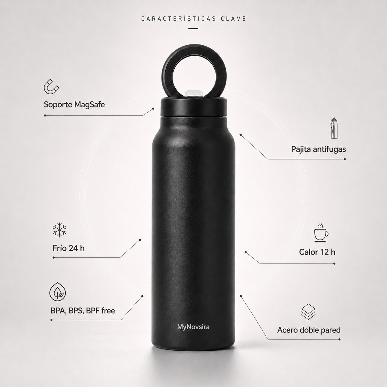 HydraStand Pro — Magnetic Phone Tripod Thermal Bottle